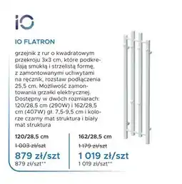 Blu Grzejnik łazienkowy IO FLATRON 120/28,5 cm oferta