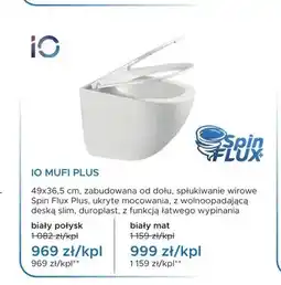 Blu Miska WC wisząca iO Mufi Plus biały połysk oferta