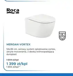 Blu Miska WC wisząca Roca Meridan Vortex oferta
