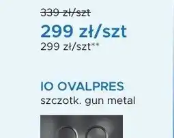 Blu Przycisk spłukujący IO OVALPRES szczotkowana miedź oferta