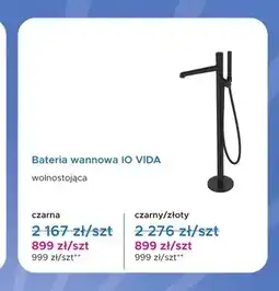 Blu Bateria wannowa IO Vida wolnostojąca czarno-złota oferta