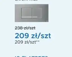 Blu Przycisk spłukujący IO FLATPRES szczotkowany złoty oferta