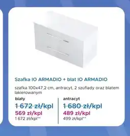 Blu Szafka IO Armadio z blatem IO Armadio antracyt oferta