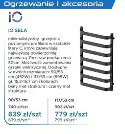 Blu Grzejnik łazienkowy IO Sela 90/53 cm oferta