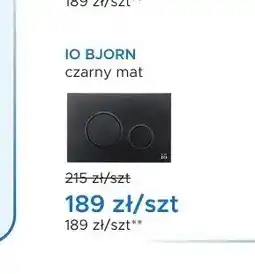 Blu Przycisk spłukujący IO BJORN czarny mat oferta