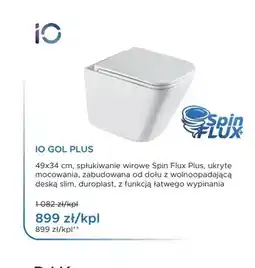 Blu Miska WC wisząca IO Gol Plus z deską slim oferta