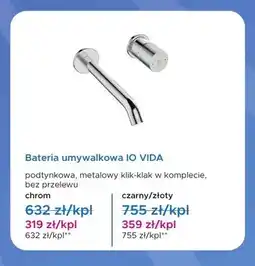 Blu Bateria umywalkowa IO VIDA chrom oferta