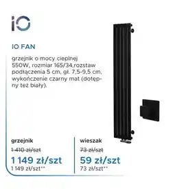 Blu Grzejnik łazienkowy IO Fan oferta