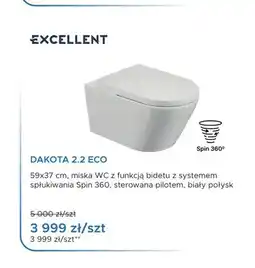 Blu Miska WC wisząca Excellent Dakota 2,2 Eco z funkcją bidetu oferta