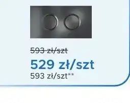 Blu Przycisk spłukujący IO OVALPRES szczotkowany gun metal oferta