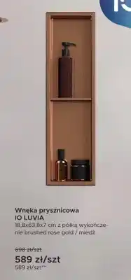 Blu Wnęka prysznicowa IO Luvia 18,8x63,8x7 cm oferta
