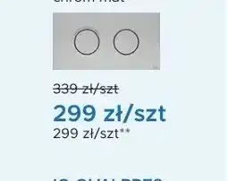 Blu Przycisk spłukujący IO OVALPRES szczotkowany złoty oferta