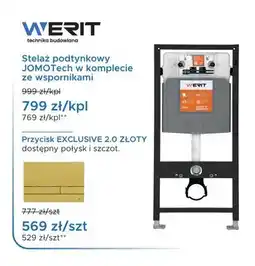 Blu Stelaż podtynkowy JOMOTech w komplecie ze wspornikami Werit oferta