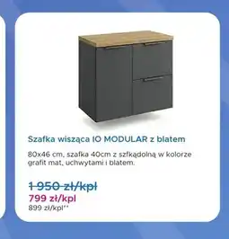 Blu Szafka wisząca IO Modular z blatem oferta