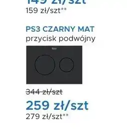 Blu Przycisk spłukujący Roca PS3 czarny mat oferta