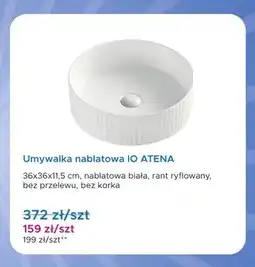 Blu Umywalka nablatowa IO ATENA 36x36x11,5 cm oferta
