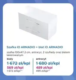 Blu Szafka IO ARMADIO + blat IO ARMADIO biała oferta