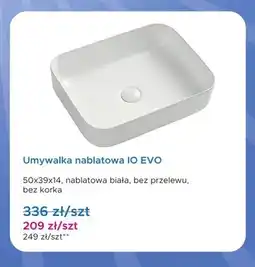 Blu Umywalka nablatowa IO EVO 50x39x14 cm oferta