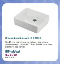 Blu Umywalka nablatowa IO GARDA 50x40 cm oferta