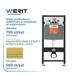 Blu Stelaż podtynkowy WERIT JOMOTech w komplecie ze wspornikami oferta