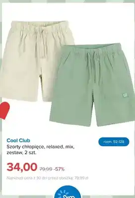 Szorty chłopięce Cool Club relaxed mix 2-pak