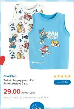 Smyk T-shirt chłopięcy Cool Club Psi Patrol 2-pak oferta