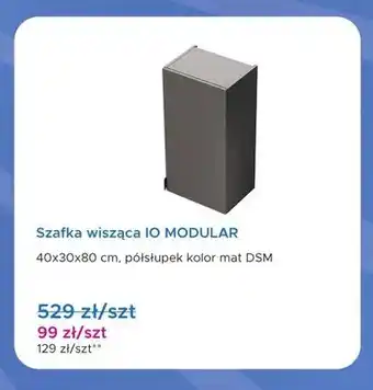 Szafka wisząca IO MODULAR półsłupek mat DSM
