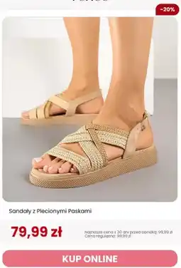 Renee Sandały z plecionymi paskami Renee oferta