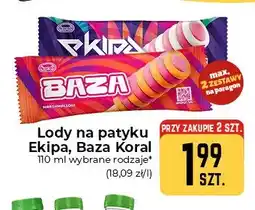 Społem Częstochowa Lody na patyku Baza Koral oferta