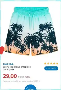 Smyk Szorty kąpielowe chłopięce Cool Club UV 50 mix oferta