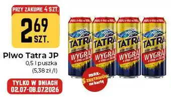 Piwo Tatra Jasne Pełne