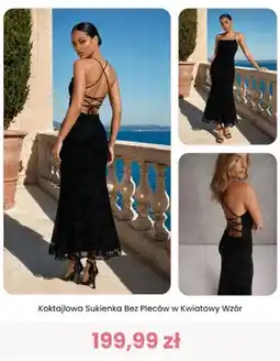 Renee Sukienka koktajlowa bez pleców w kwiatowy wzór Renee oferta