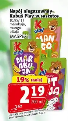Prim Market Napój niegazowany Kubuś Play marakuja oferta