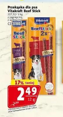 Prim Market Przekąska dla psa Vitakraft Beef Stick z jagnięciną oferta