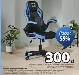 JYSK Krzesło gamingowe Vojens oferta