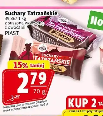 Prim Market Suchary Tatrzańskie z suszoną wołowiną Piast oferta