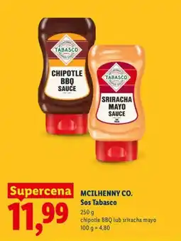 Lidl Sos Tabasco chipotle BBQ Mcilhenny Co oferta