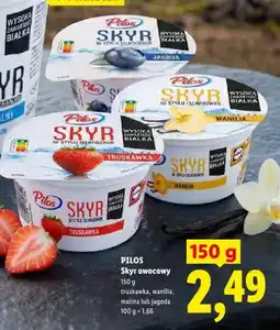 Lidl Skyr owocowy jagodowy Pilos oferta