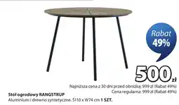 JYSK Stół ogrodowy oferta