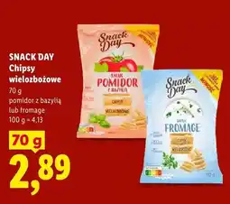 Lidl Chipsy wielozbożowe fromage Snack Day oferta