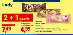Lidl Lody na patyku Magnum Euphoria Pink Lemonade oferta