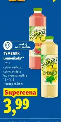 Lidl Lemoniada Tymbark cytryna-mięta oferta