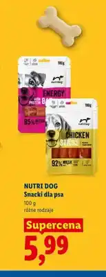 Lidl Snacki dla psa Nutri Dog Energy Bites oferta