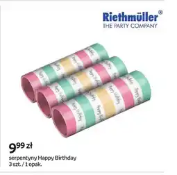 Empik Serpentyny Happy Birthday Riethmüller oferta