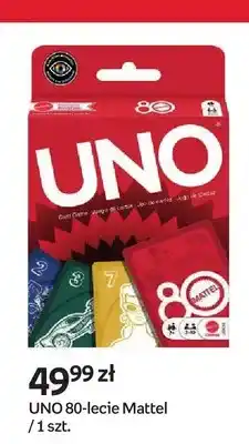 Empik Gra karciana UNO 80-lecie Mattel oferta