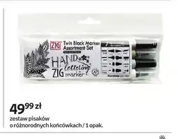 Empik Zestaw pisaków ZIG Twin Black Marker Assortment Set oferta