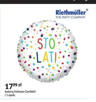 Empik Balony foliowe Confetti Riethmüller oferta