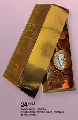 Empik Bombonierka sztabka z monetami z masy kakaowo-mlecznej oferta
