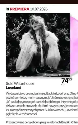 Empik Płyta CD Suki Waterhouse Loveland oferta