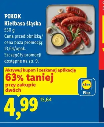 Lidl Kiełbasa Pikok oferta